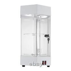 360° Electric Jewelry Rotating Clear Display Case with Built In LED 10.63x18.9