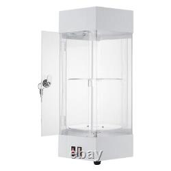 360° Electric Jewelry Rotating Clear Display Case with Built In LED 10.63x18.9