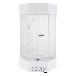 360° Electric Jewelry Rotating Clear Display Case with Built In LED 10.63x18.9