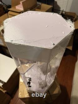 360° Electric Rotating Clear Display Case with Built In LED 27.5in X 13.5in