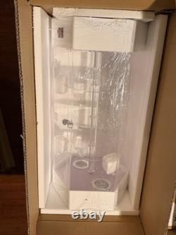 360° Electric Rotating Clear Display Case with Built In LED 27.5in X 13.5in