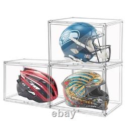 3Pack Extra Large Acrylic Display Case Storage Box 17.7X13X13 3
