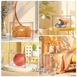 3Pack Extra Large Acrylic Display Case Storage Box 17.7X13X13 3