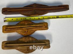 3x CASE Knife Store Display Wooden Hand-Carved Vintage Case Knife Displays
