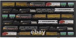 3x Scale Model Train Display Case Rack Wall Cabinet Wall Shelves Compatible