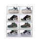 4-12pcs Solid Shoe Storage Box Magnetic Drop Side Display Case Organizer Size 13