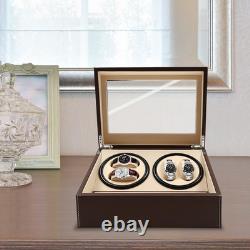 4+6 Automatic Watch Winder Watch Display Box Luxury Storage Case Self-winding