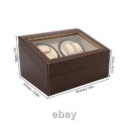 4+6 Automatic Watch Winder Watch Display Box Luxury Storage Case Self-winding