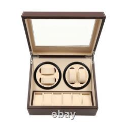4+6 Automatic Watch Winder Watch Display Box Luxury Storage Case Self-winding