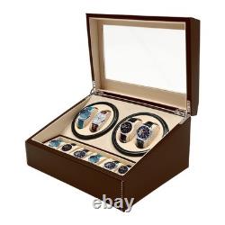4+6 Automatic Watch Winder Watch Display Box Luxury Storage Case Self-winding