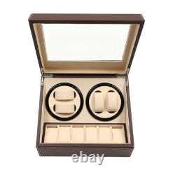 4+6 Automatic Watch Winder Watch Display Box Luxury Storage Case Self-winding