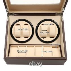 4+6 Automatic Watch Winder Watch Display Box Luxury Storage Case Self-winding