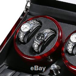 4 + 6 Automatic Watch Winder Wood Watch Winder Display Box Jewelry Storage Case