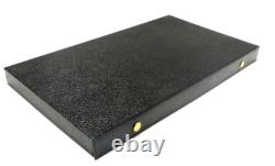 4 Pocket Watch Display Cases Storage Box For 12 Watches Black Liner Snap Buttons