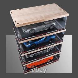 4 Tier 124 Scale Car Model Display Case Scene for Sports NASCAR Lego Collectors