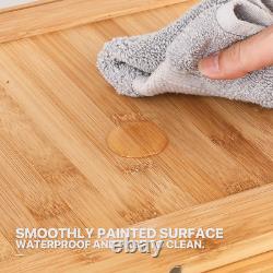 4 Tiers Wooden Acrylic Display Case Toys Figure Book Shelf 55 Compartment Boxes