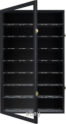 40 Hockey Puck Display Case Cabinet Holder Rack Baseball Display Case Ball Cubes