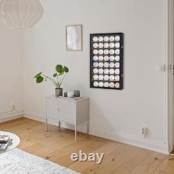 40 Hockey Puck Display Case Cabinet Holder Rack Baseball Display Case Ball Cubes