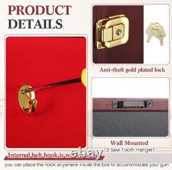 44.5'' Golf Club Display Case Wood Storage Display Cabinet with Hanger Stand Loc 44.5'' Golf Club Display Case Wood Storage Display Cabinet with Hanger Stand Loc