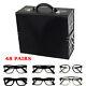 48 Pair Eyeglasses Display Case Portable Foldable Eyewear Suitcase Storage Box