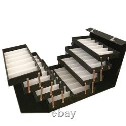 48 Pairs Eyeglasses Sunglasses Storage 48 Slot Case Display Organizer Box Black