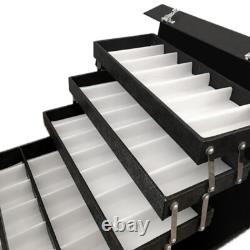 48 Pairs Eyeglasses Sunglasses Storage 48 Slot Case Display Organizer Box Black