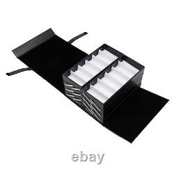 48 Pairs Eyeglasses Sunglasses Storage 48 Slot Case Display Organizer Box Black