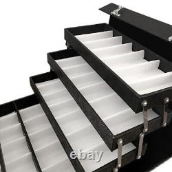 48 Pairs Foldable Multicase Sunglass Eyeglasses Suitcase Display Case PU