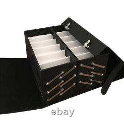 48 Pairs Foldable Multicase Sunglass Eyeglasses Suitcase Display Case PU