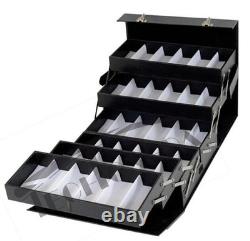 48 Pairs Sunglasses Display Case Foldable Storage Organizer with Password Lock