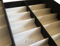 48 Pairs Sunglasses Display Case Foldable Storage Organizer with Password Lock