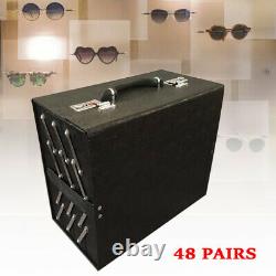 48 Slot Luxury Sunglass Glasses Organizer Box Eyeglasses Display Storage Case US