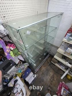 4FT Large Glass Display Showcase Cabinet Display Case with Shelves
