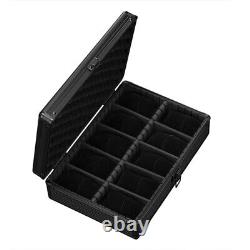 5/10 Grids Aluminum Alloy Watch Storage Box Suitcase Case Display Organizer Box
