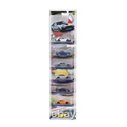 5-100Pack Diecast Display Case Wall Mount For Hot-Wheels Premium Series