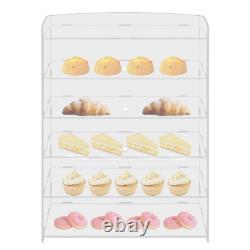 5-Layer Clear Acrylic Display Case Dustproof Toys Showcase Holder Storage Shelf