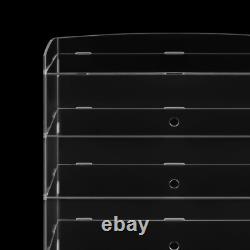 5-Layer Clear Acrylic Display Case Dustproof Toys Showcase Holder Storage Shelf
