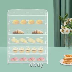 5-Layer Clear Acrylic Display Case Dustproof Toys Showcase Holder Storage Shelf
