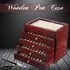 5 Layer Large-capacity Wooden Box Fountain Pen Display Storage Wood Case 50 Pens