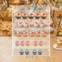 5-Tier Acrylic Display Case Bakery Pastry Countertop Showcase 18.78.4624.4in