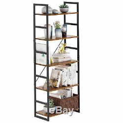 5-Tier Bookshelf Bookcase Storage Organizer Display Shelf Home Office Furniture