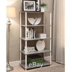 5 Tier Bookshelf Storage Unit Display Shelving Organizer Bookcase Furniture Home