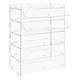 5 Tiers Acrylic Display Case Shelf Dustproof Showcase Holder For Retail Display