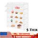 5 Tiers Acrylic Display Case Shelf Dustproof Showcase Holder for Retail Display