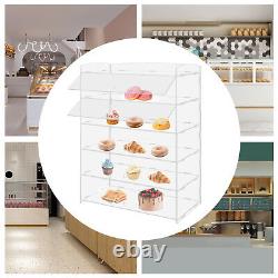 5 Tiers Acrylic Display Case Shelf Dustproof Showcase Holder for Retail Display