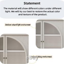 52 Tall Display Cabinet with Glass Doors, Glass Display Case Storage Cabinets