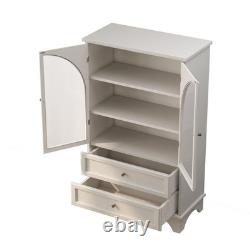 52 Tall Display Cabinet with Glass Doors, Glass Display Case Storage Cabinets