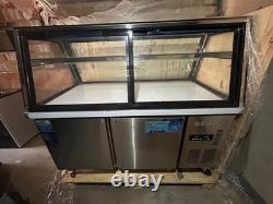 59 Commercial Refrigerated Bakery Display Case Glass Showcase Stainless Steel