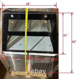 59 Commercial Refrigerated Bakery Display Case Glass Showcase Stainless Steel