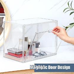 6 Pack Large Acrylic Display Case with Magnetic Door Clear Purse Handbag Storage